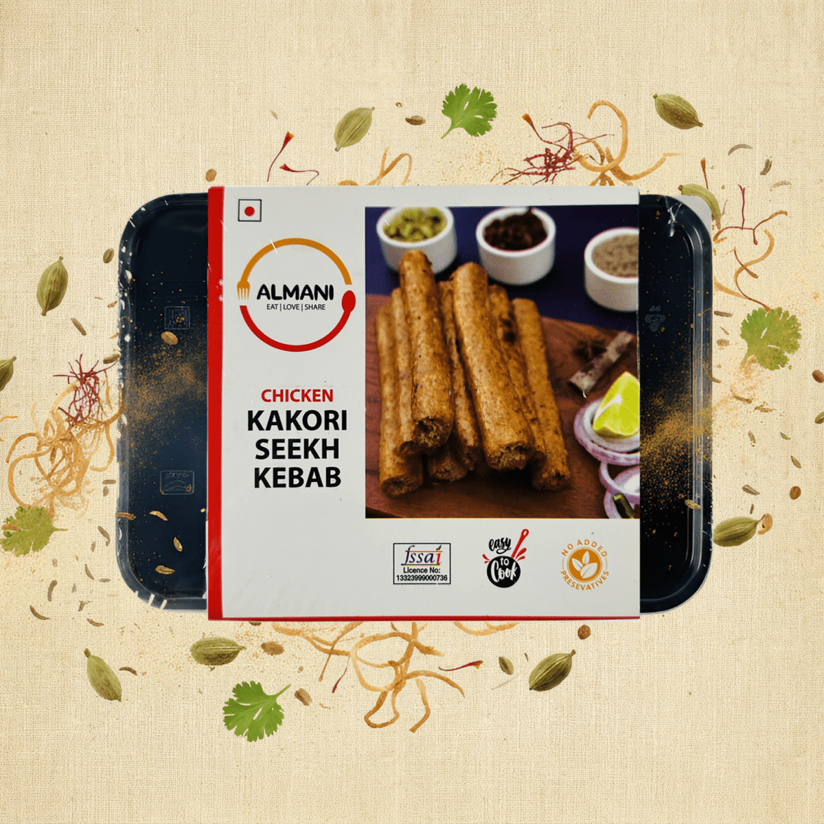 Almani Chicken Kakori Seekh Kebab - Almani