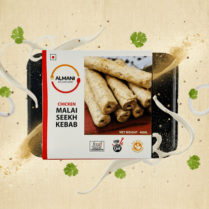 Almani Chicken Malai Seekh Kebab - Almani
