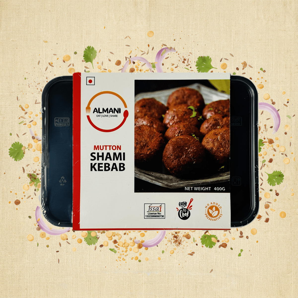 Almani Mutton Shami Kebab - Almani
