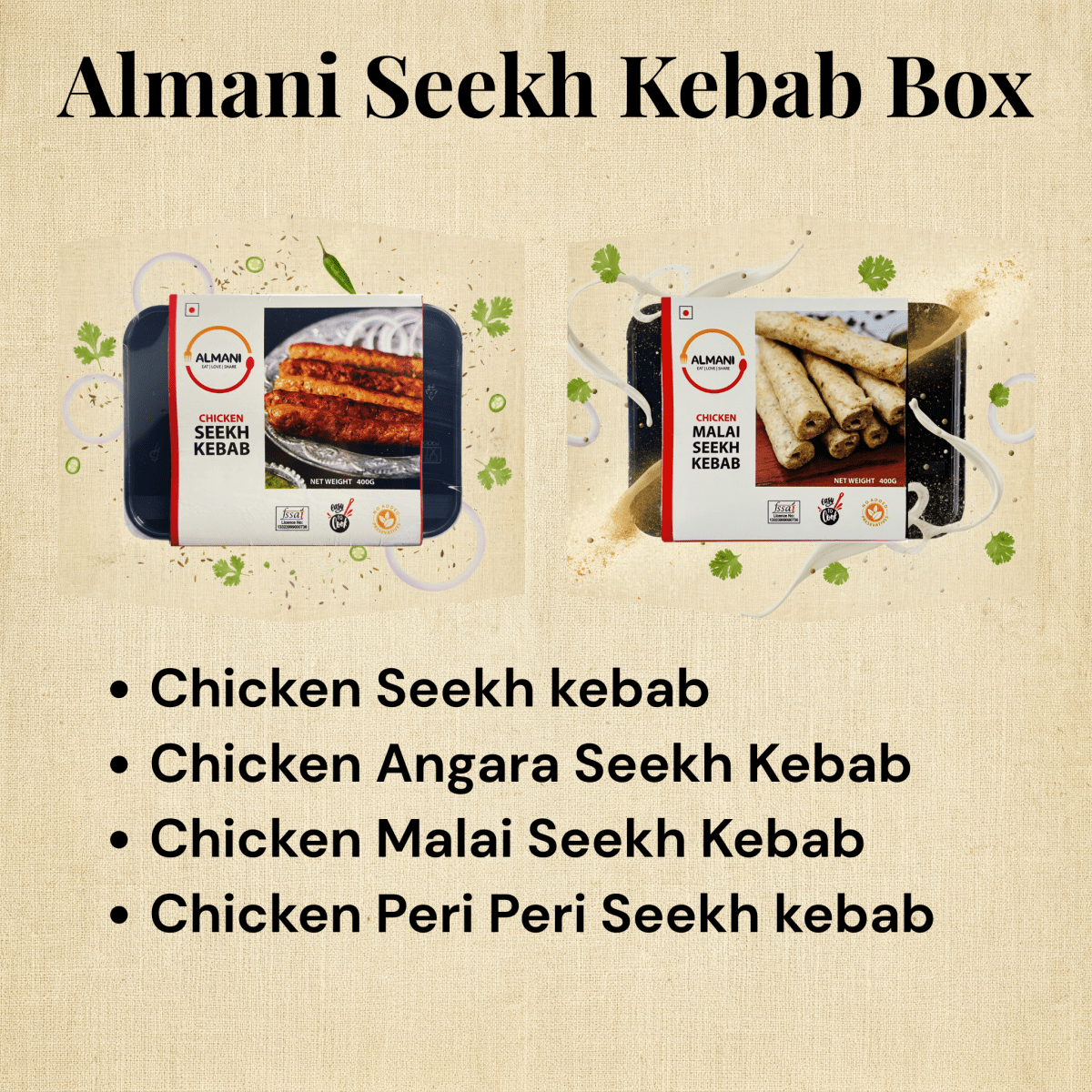 Almani Seekh Kebab Box - Almani